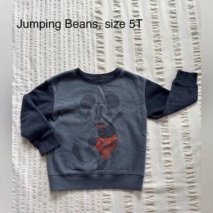 Disney Boys Mickey Mouse Gray and Blue Sweatshirt | size 5T